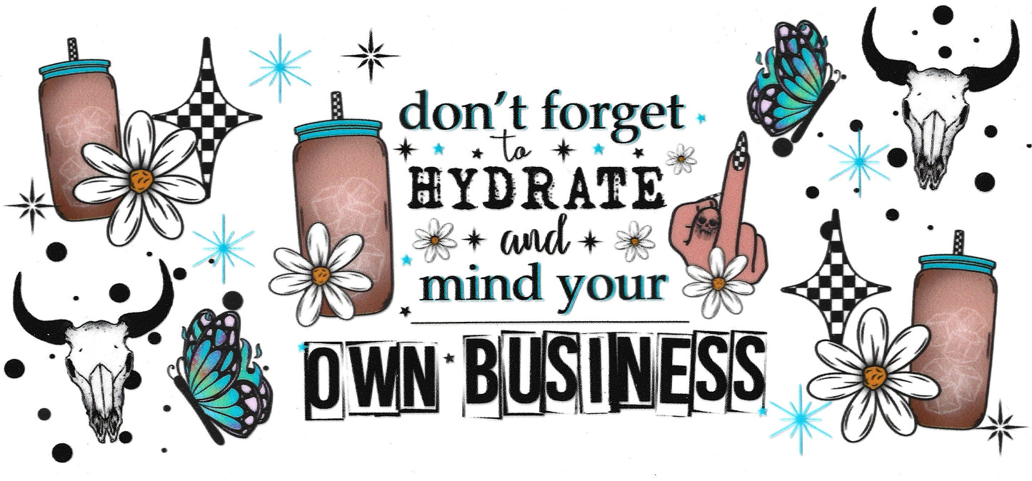 Hydrate and mind it
