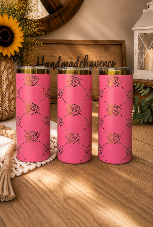 Pink & gold thorns