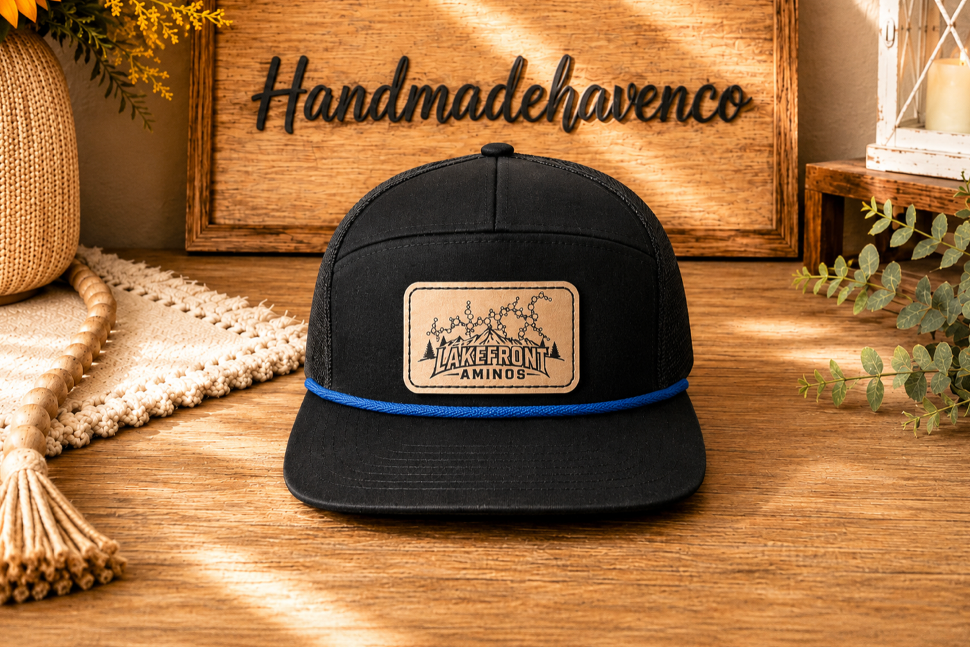 Blue Lakefront Hat Rope