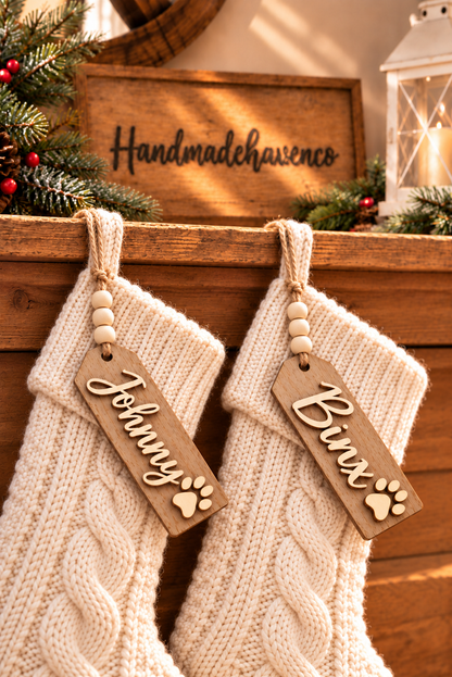 Personalized Stocking tag