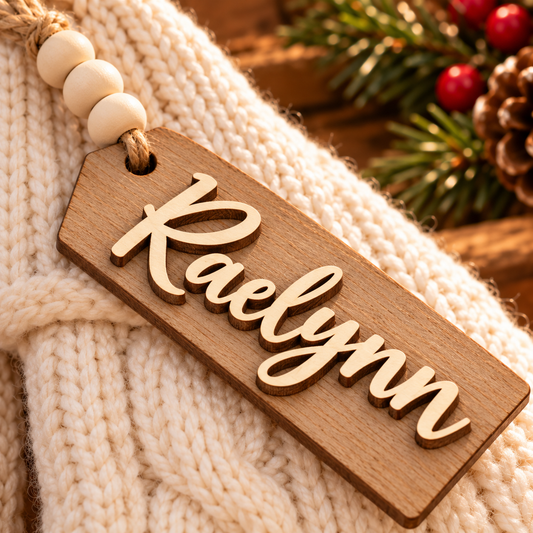 Personalized Stocking tag