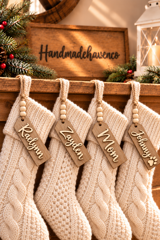 Personalized Stocking tag
